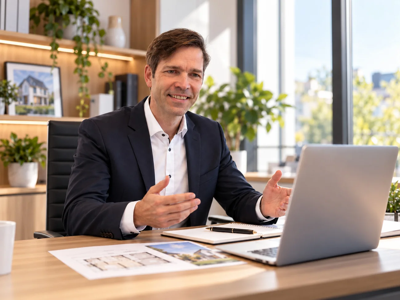 Jens Laskowski während eines Beratungsgesprächs